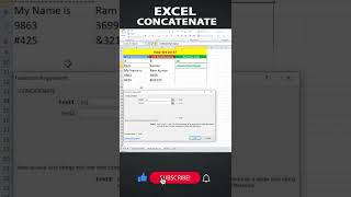 Learn Excel Concatenate | How to Join Two Cell Records | Join Two Word or Sentence