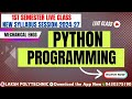 L-1 PYTHON PROGRAMMING || 1st Semester | FOR MECHANICAL ENGG. | BY SA SUMAR #biharpolytechnic #sbte