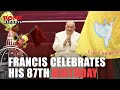 Pope Francis celebrates his 87th birthday with children of families in need