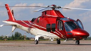 Best Looking GrandNew!! Luxurious Agusta AW109 Helicopter Start-Up and Taxi