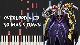 Overlord Season 4 Ed - No Man's Dawn by Mayu Maeshima (Piano Tutorial & Sheet Music) Resimi