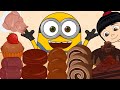 [ASMR] 미니언즈 밥 초코 애니먹방(Minions Bob Chocolate Food Animation Mukbang)
