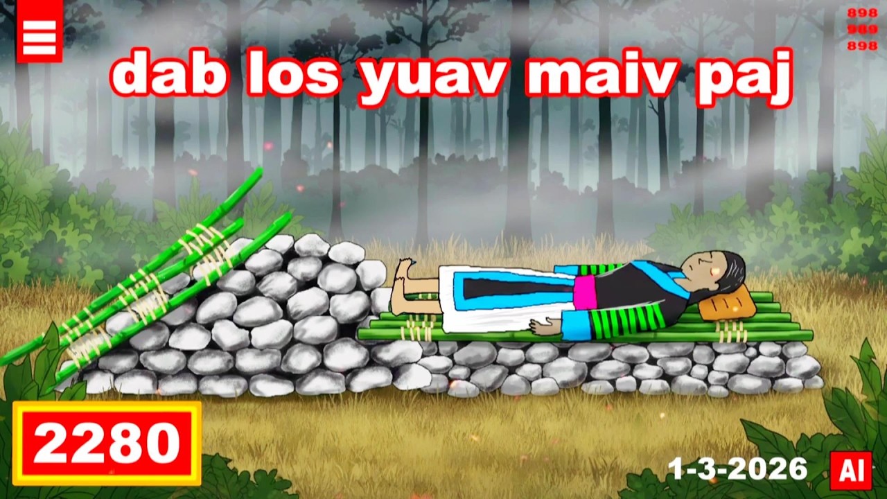 dab hais hmoob - 2280 - 1-3-2026 dab los yuav maiv paj, ผีพาไปแต่งงาน, married a ghost.