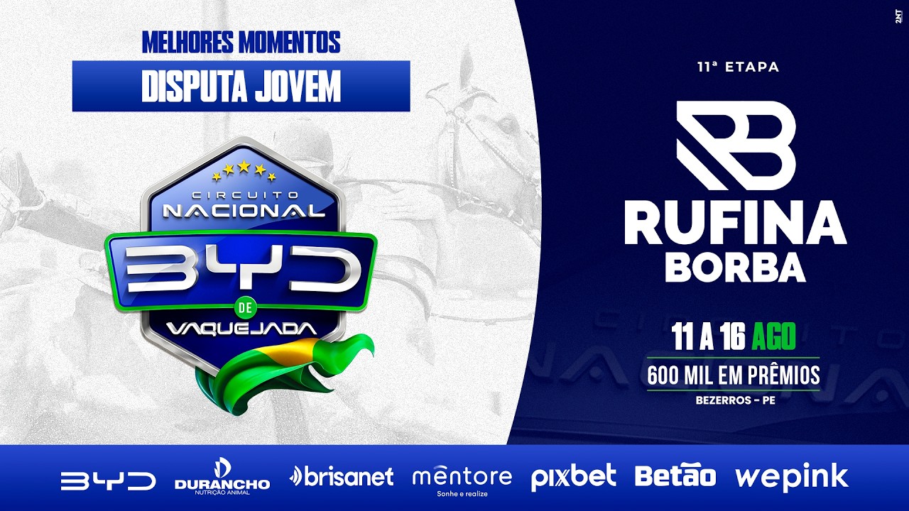 MELHORES MOMENTOS DISPUTA JOVEM - PARQUE RUFINA BORBA BEZERROS/PE - C N BYD 2026