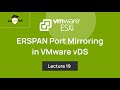 Teaser of Lecture 19. What is ERSPAN Port Mirroring in VMware Distributed Switch: ESXi Networking