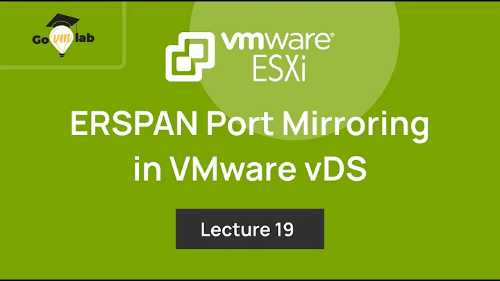 Teaser of Lecture 19. What is ERSPAN Port Mirroring in VMware Distributed Switch: ESXi Networking