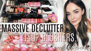 Decluttering and Organizing My HUGE Makeup Collection | Blusher