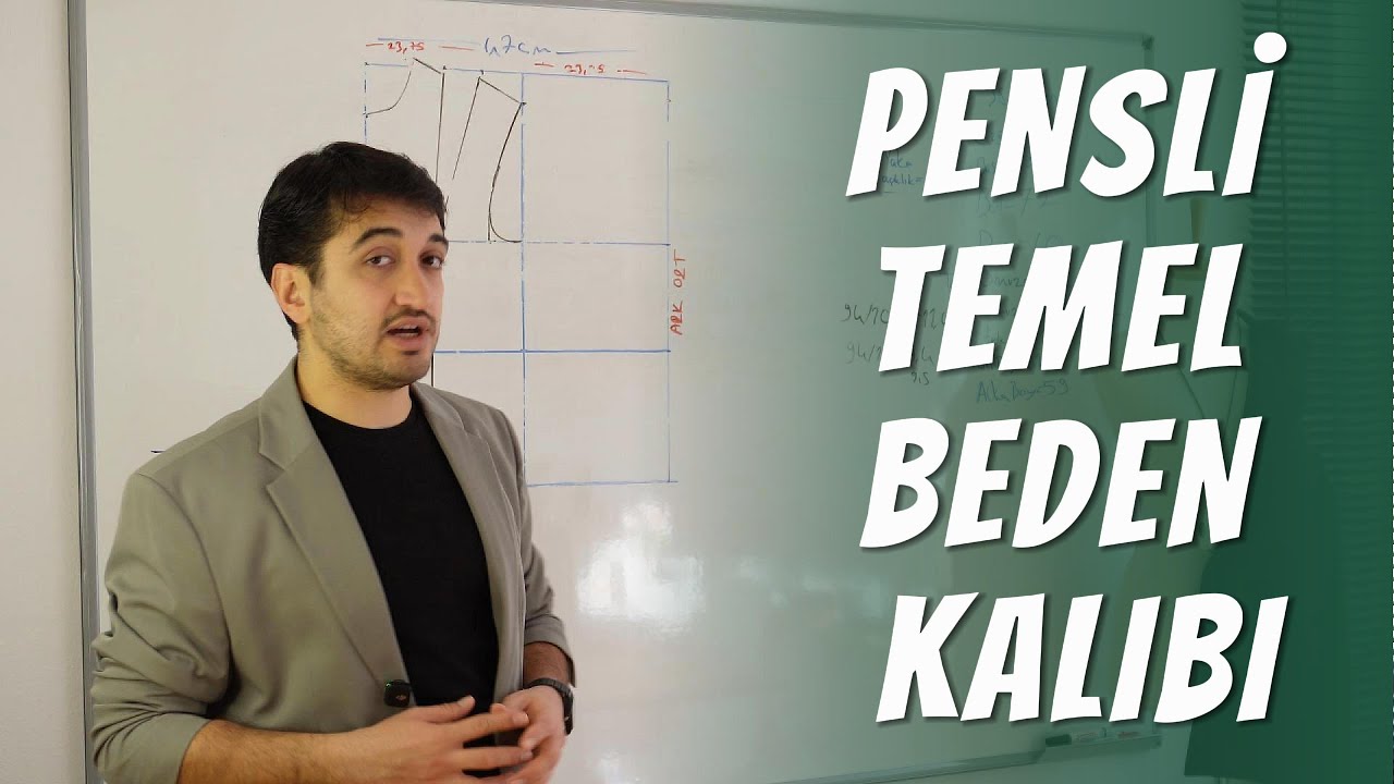 Pratik PENSLİ Temel Beden Kalıbı Nasıl Yapılır ?