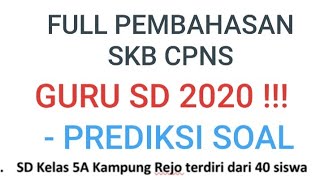 Pembahasan soal cpns 2020 skb guru sd-prediksi soal. anda wajib tahu?
pgsd ini sebagai prediksi tahun 2020-terupdate dan terkini : ...