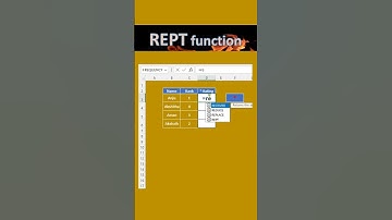 🔥🔥 Rept  function in excel | REPT formula #Shorts
