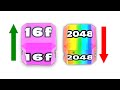 Jelly Run 2048 Merge vs Split Mode | Epic Score 16f vs 2048 Gameplay #04