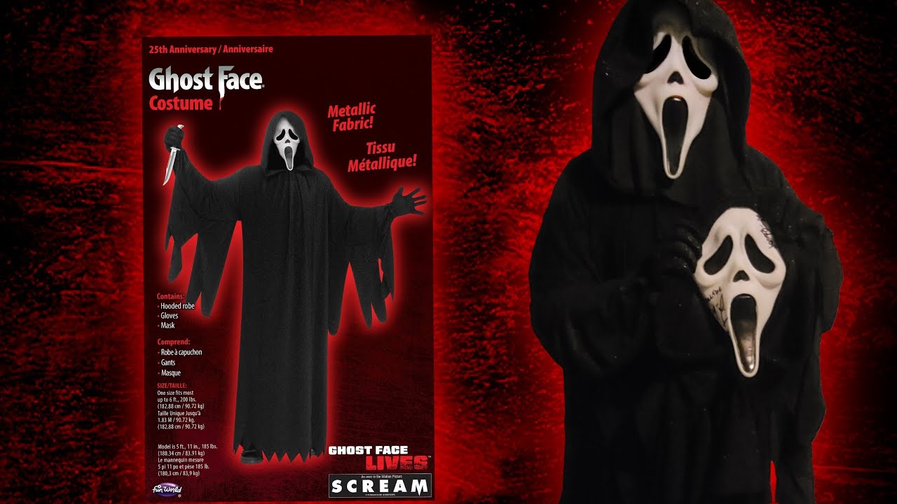 25th Anniversary Ghostface Costume/Robe - YouTube