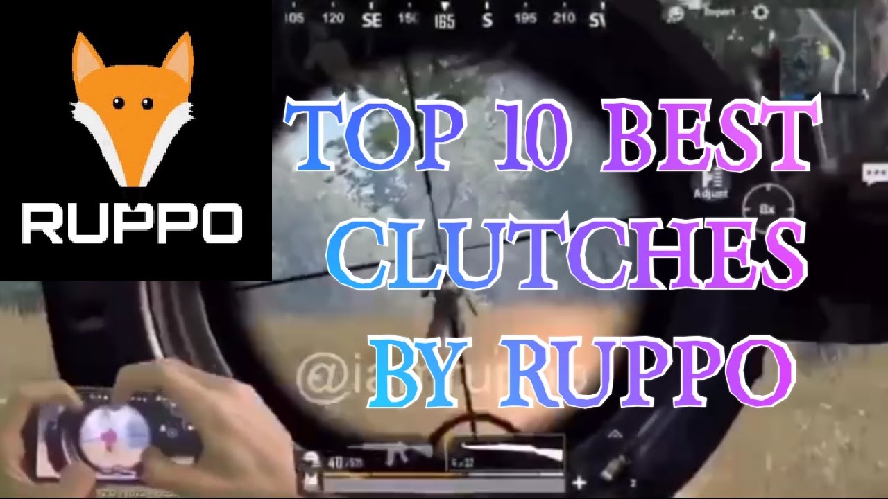 Top 10 best clutches by Ruppo | Pubg Mobile - YouTube