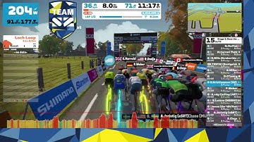 Team SZ - Zwift Racing - Stage 2: Race the worlds - Loch loop