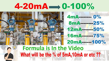 Formula to Calculate 4-20mA? | 4-20ma to 0-100%