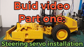 Bruder road roller/soil compactor steering conversion and test