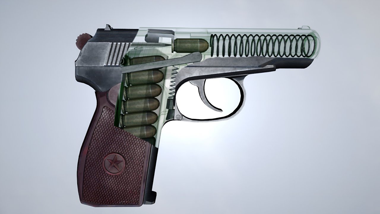 How an Makarov 9x18mm Pistol Works 
