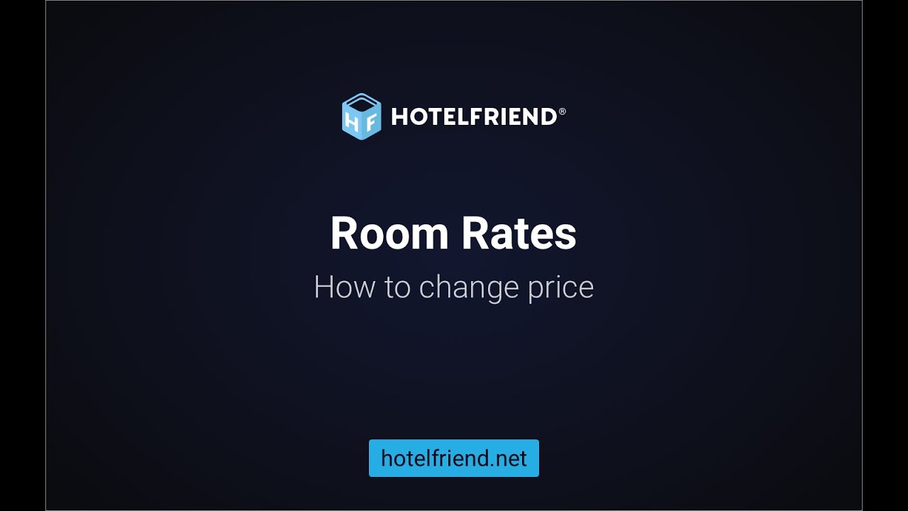 Room Rates. How to change a Price