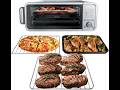 N FLIP 10-in-1 Digital Air Fryer Convection Toaster Oven, Space-Saving Flip-Up Design, 1800W