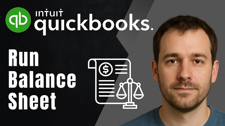How to Create and Run a Balance Sheet in QuickBooks Online (2025 Tutorial)