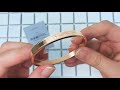 手環 精緻刻字水鑽鋼製壓扣式手環 柒彩年代【NA309】單個售價 product youtube thumbnail