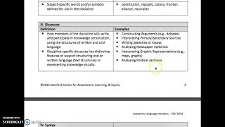 Academic Language