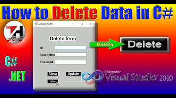How to Delete data Form C# | C# Programming | GUI Programming