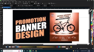 How to make a promotional banner design | Coreldraw Tutorial -Learn corelDRAW with Ahsan Sabri