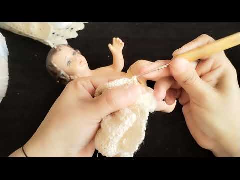 Crocheted baby Jesus robe