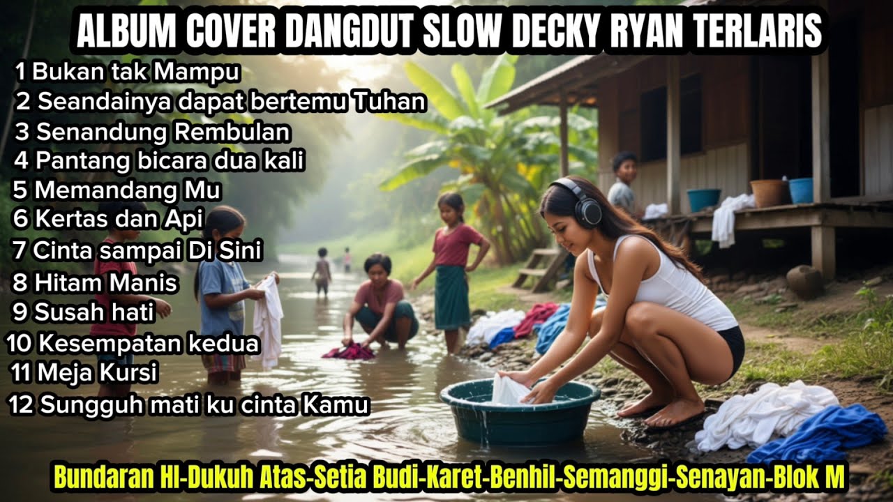 Album cover dangdut Decky Ryan,Bukan tak Mampu,Memandang Mu,Senandung Rembulan,Kota Jakarta