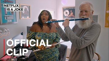 My Next Guest Needs No Introduction with David Letterman | Lizzo and Letterman play the flute