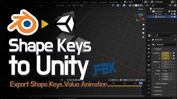 Blender Shape Keys to Unity(.FBX)