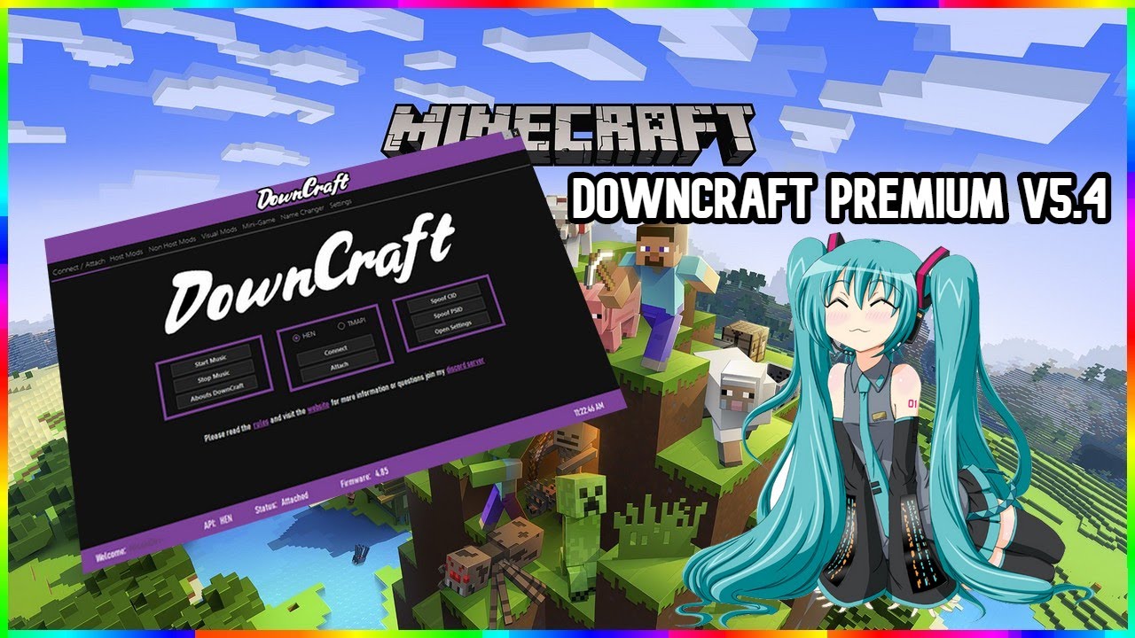 Mc Cfw Hen Minecraft Rtm Tool Downcraft Premium V5 4 For 1 83 New Update Link By - you dokied in the wrong literature club roblox song id robux