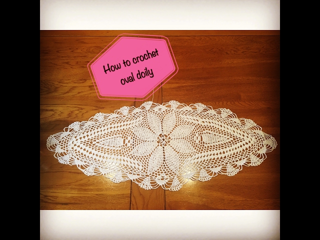 CC How to crochet oval doily Part 1 of 4 - YouTube