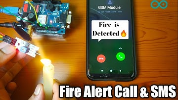 How to get Fire Alert Call and SMS in Mobile using GSM SIM 800 Module
