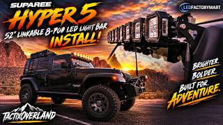  I Put a 52” 8-POD LIGHT BAR on My Jeep JK… THIS THING IS INSANE! 🔥 | SUPAREE HYPER 5