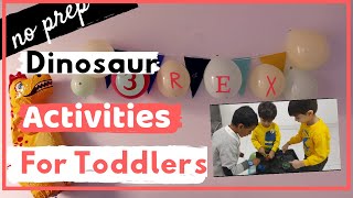 Dinosaur Themed Birthday Party Games| Dinosaur Activities for Toddlers #preschoolactivities