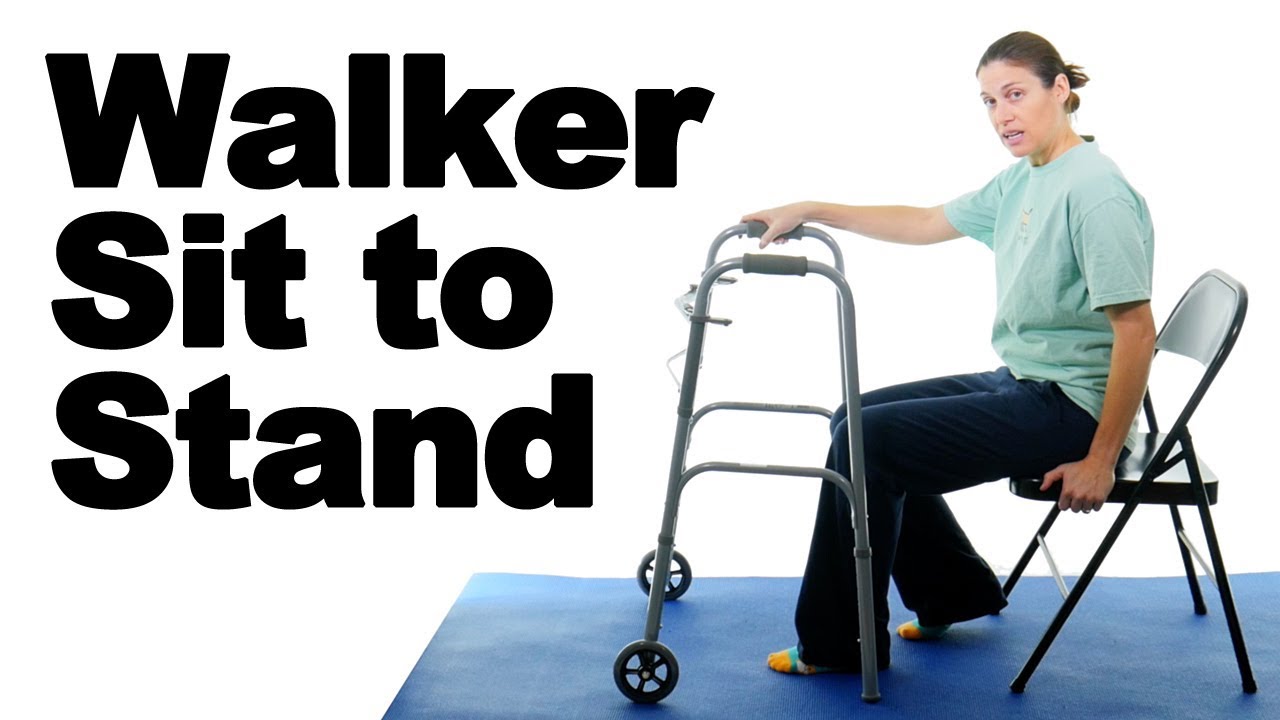 sit to stand with walker