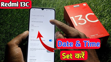 how to set date and time in redmi 13c, redmi 13c me date and time set kaise kare