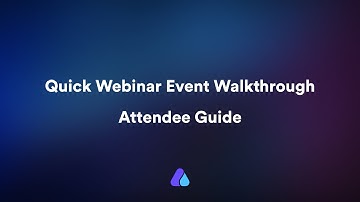 Quick Walkthrough of Webinar Events | Airmeet  #attendeeguide #quickguide