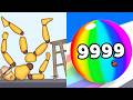 Kick &amp; Break The Ragdoll Games vs Numbers Ball Blend Challenge All Levels Gameplay Android, iOS