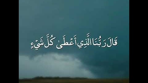 سورة طه من آيه 49 إلى 54 ﴿قَالَ فَمَن رَّبُّكُمَا يَا مُوسَىٰ..﴾.