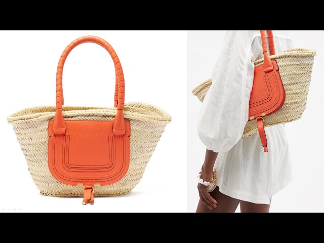 Loewe Basket Straw Tote Bag Vs. Chloe Marcie Straw Bag