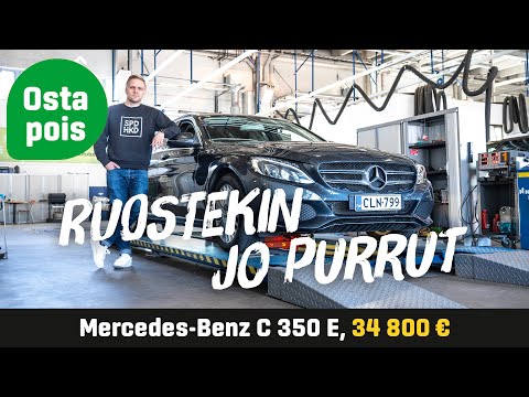 Käytetty: Mercedes-Benz C350e (34 800€) - Ruostekin jo purrut