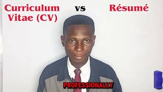 How To Differentiate Between Curriculum Vitae (CV) And Resume