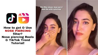 How to get & use nose piercing filter?  Nose piercing Reels & tiktok Trend Tutorial | New trend screenshot 4