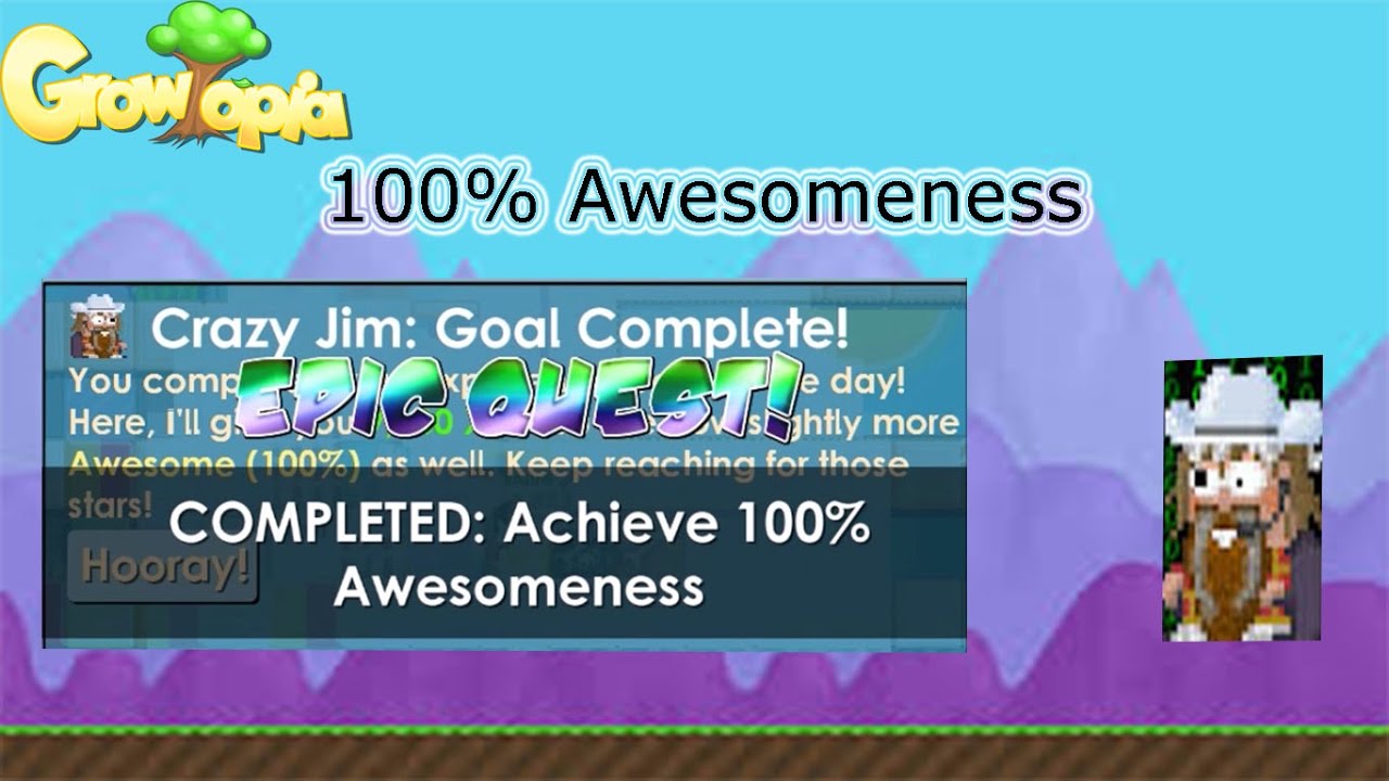 100 Awesomeness Life Goals Growtopia YouTube