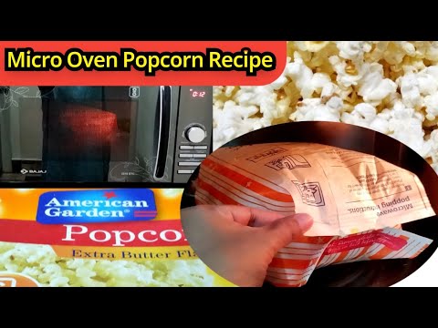 How To Make Popcorn In Microwave Oven ll Microwave Snack Recipe ll ...
