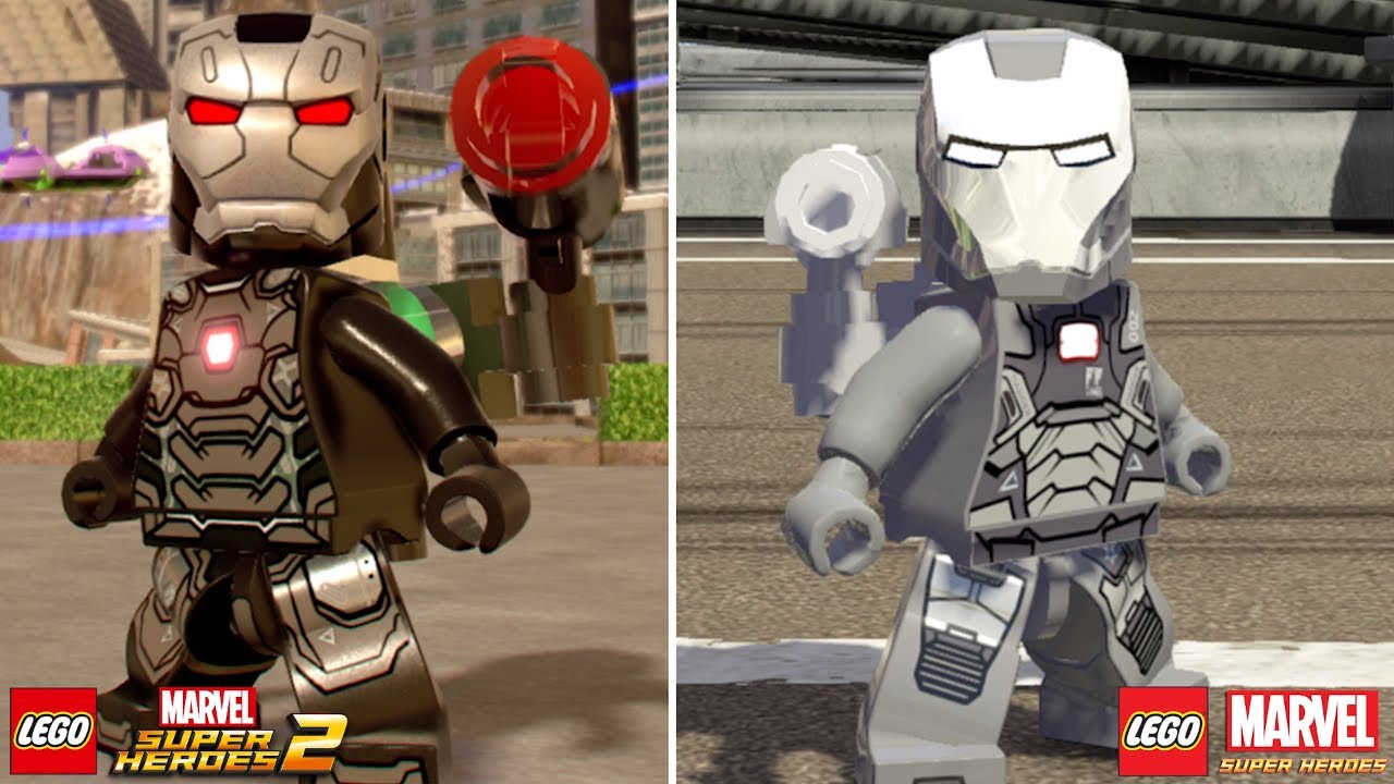 LEGO Marvel Superheroes 2 vs LEGO Marvel Super Heroes Characters (Side by  Side Comparison) Part 2 - YouTube