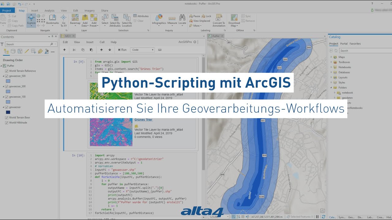 Academy-Update: Python-Scripting in ArcGIS | alta4 - YouTube
